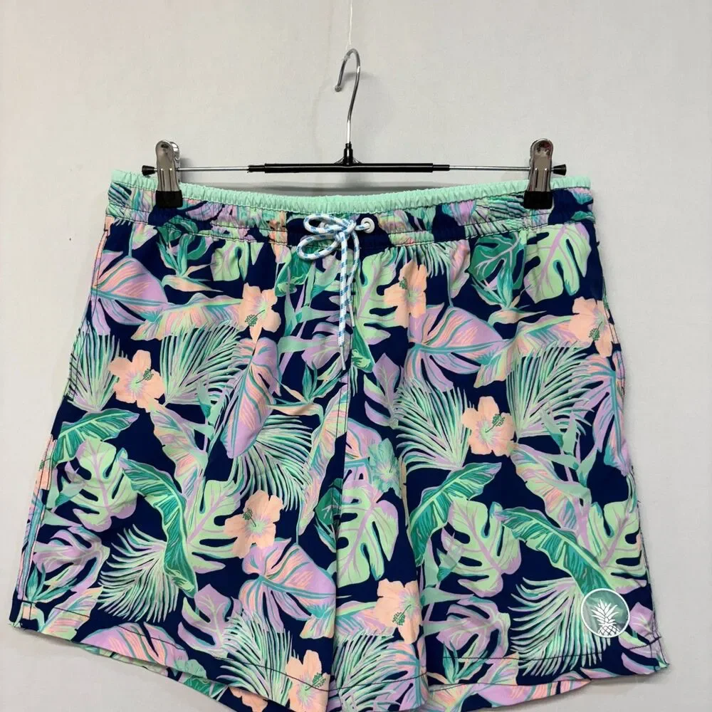 Chubbies Men Swimwear Swim Trunks Shorts Size Large Floral D039 -28